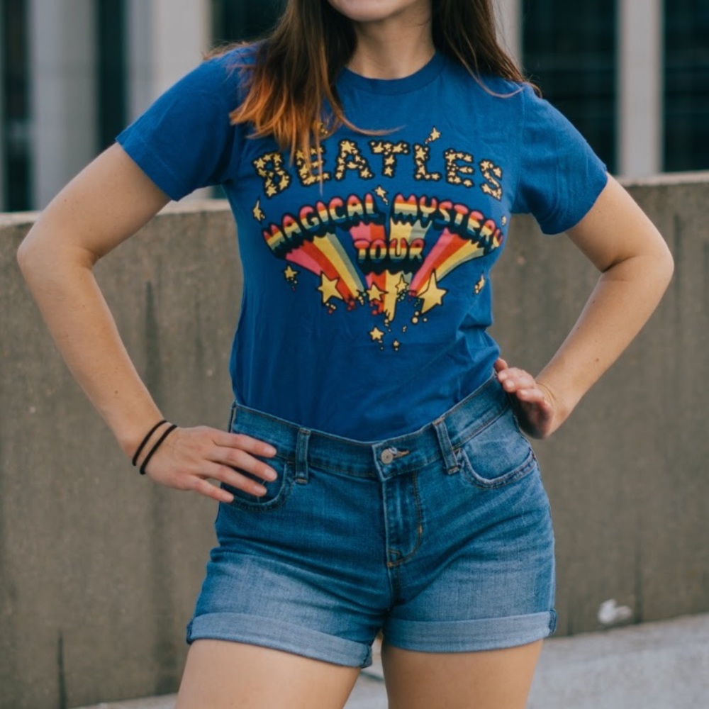 Blue Beatles T Shirt